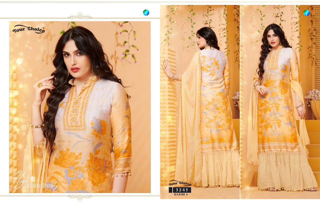 your Choice Rajori Vol 6 Cotton Sharara Pattern Suits Catalog your Choice Rajori Vol 6 Cotton Sharara Pattern Suits Catalog